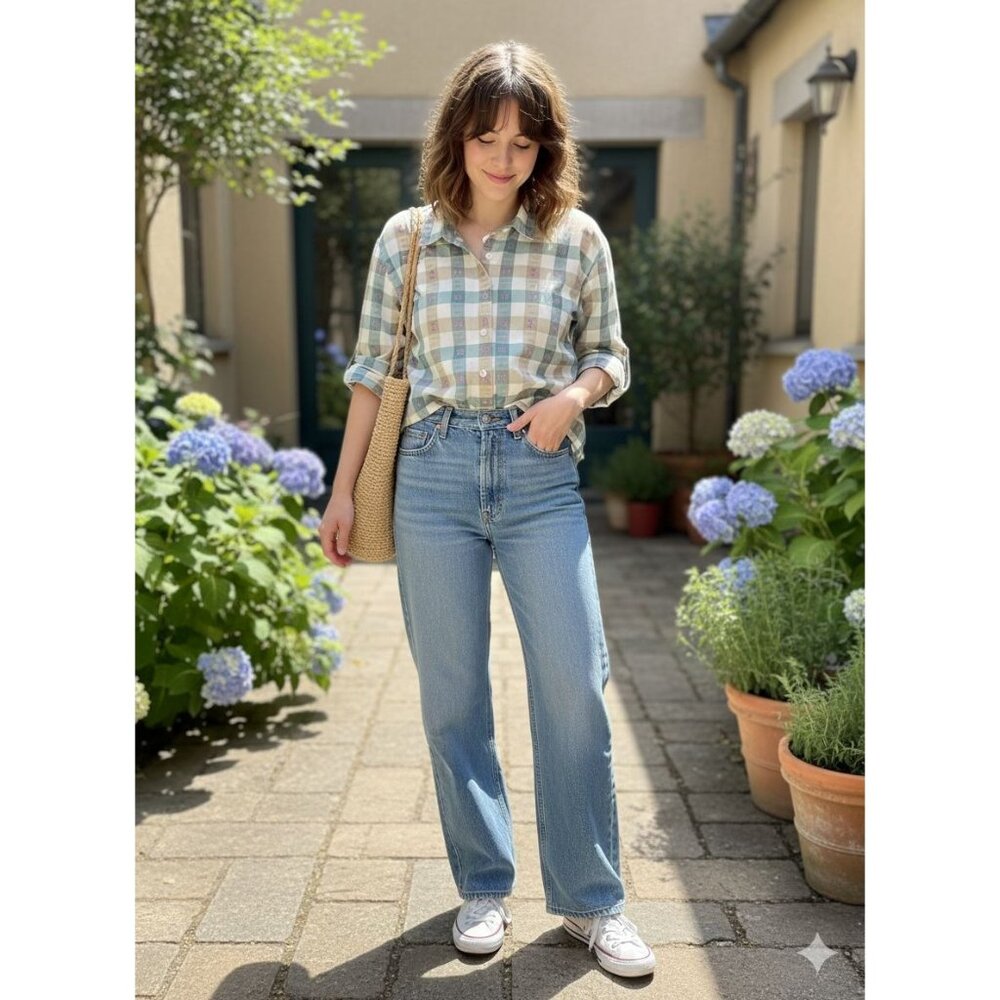 Vintage Napa Valley Cottagecore‎ Button-Up Blouse - Size Large